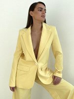 Пиджак прямой со шлицей (желтый)