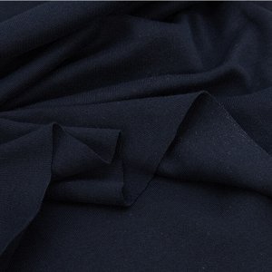 Ткань на отрез интерлок М-1124 цвет темно-синий