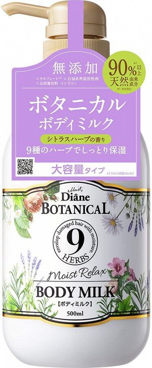 DIANE Botanical Moist Relax Body Milk - увлажняющее молочко для тела c расслабляющим ароматом