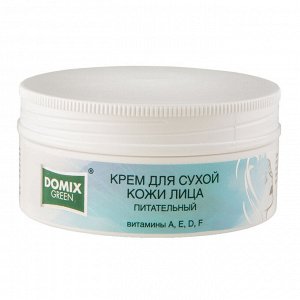 Крем для сухой кожи лица питательный с витаминами A, E, D, F 75 мл DOMIX Green
