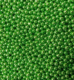 Шарики зеленые хром d  6мм