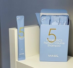 MASIL 5 Probiotics Perfect Volume Shampoo - Мягкий шампунь с пробиотиками 1шт*8мл