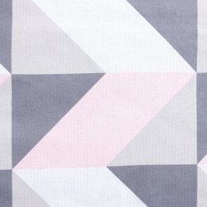 Постельное бельё Этель Евро Pink illusion 200х217 см, 220х240 см, 70х70 см - 2 шт, бязь 125 г/м2