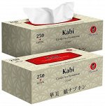 Салфетки бумажные &quot;Maneki&quot; Kabi 2 слоя, белые, 250 шт./коробка
