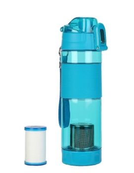 Бутылка-генератор водородной воды цв.Голубой (650 мл)