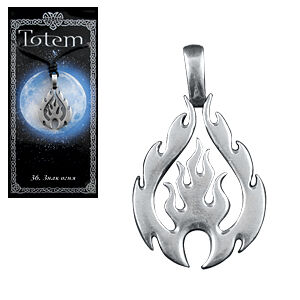 Амулет TOTEM "Знак огня", металлический