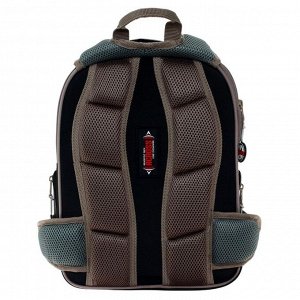 Рюкзак каркасный Across, 39 х 29 х 17 см, наполнение: мешок,пенал,брелок, серый