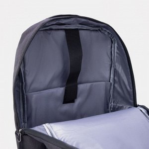 Рюкзак на молнии, с USB, цвет чёрный