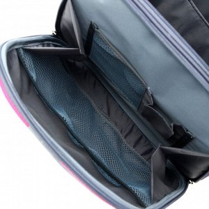 Рюкзак каркасный Probag 38 х 30 х 16 см, эргономичная спинка, "Зайчик", серый/розовый