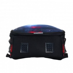 Рюкзак каркасный Probag «Тачка» 38 х 30 х 16 см, эргономичная спинка, чёрный/красный