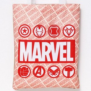 Сумка текстильная "MARVEL", 31*1*40,5см, отдел без молнии, без подклада , эко