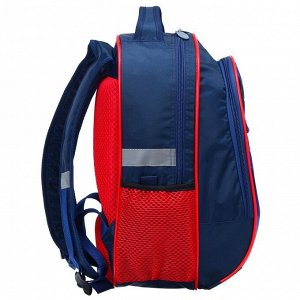 Рюкзак школьный с эргономичной спинкой, Calligrata, 39 х 24 х 19, «Хоккей», синий