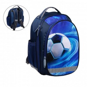 Рюкзак школьный, эргономичная спинка «Мяч», 37 х 27 х 16 см