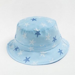 Панама детская MINAKU "Морская звезда", цвет голубой, р-р 50