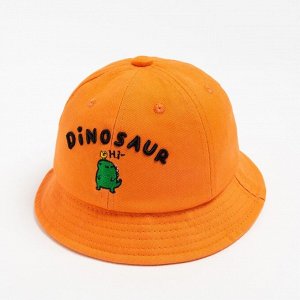 Панама для мальчика MINAKU "Dinosaur", цв. оранжевый, р-р 50