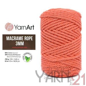 Macrame ROPE 3mm №767 лосось