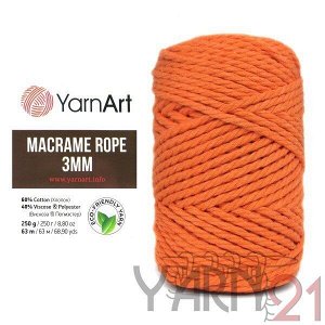 Macrame ROPE 3mm №770 коралловый