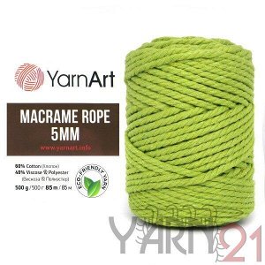 Macrame ROPE 5mm №755 яблоко