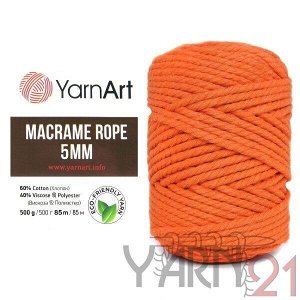 Macrame ROPE 5mm №770 коралловый