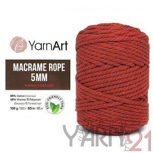 Macrame ROPE 5mm №785 терракот