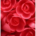 &#039;Розы большие красные&#039; вафельное украшение,5 шт 5485088