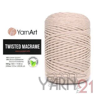 Twisted Macrame №753 светло-бежевый