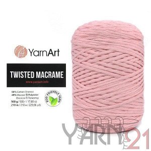 Twisted Macrame №762 светло-розовый