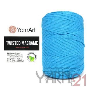 Twisted Macrame №763 бирюза