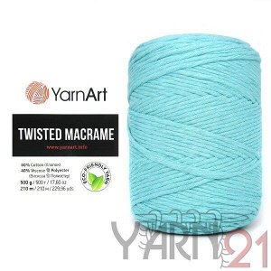 Twisted Macrame №775 светло-бирюзовый