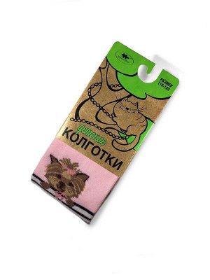 КОЛГОТКИ для девочки,Рисунок ЙОРК РОЗОВЫЙ