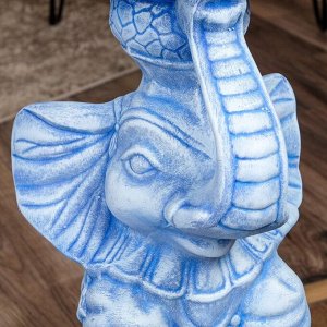 Статуэтка-подставка "Слон", синий камень, 61 см
