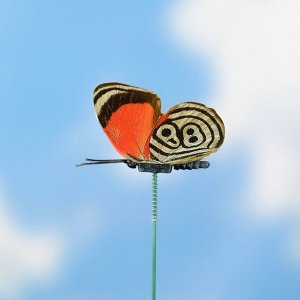 Штекер декоративный "Бабочка" 9см  светящаяся