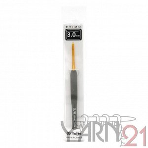 Tulip Крючок для вязания с силиконовый ручкой "ETIMO" 3,0мм