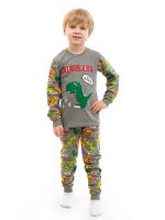 Пижама для мальчиков Baby Style. ММ 2187. Фитболка с длинным рукавом и штаны. 100%Хлопок(Кулирка). пр. Узбекистан