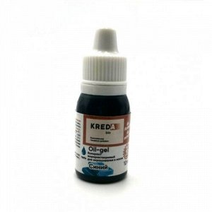 Краситель пищевой жирорастворимый гелевый Kreda, синий (10 г) Oil gel 06