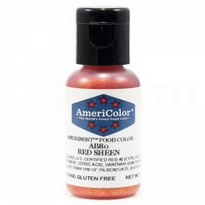 'Americolor' red sheen краситель пищевой для аэрографа 19 гр США