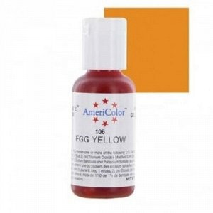 'Americolor', egg yellow (яичный желтый) краситель пищевой, 21 гр