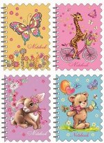 Записная книжка Notebook, размер 90x130 мм, количество листов 60, полноцветный дизайн, фигурная вырубка обложки