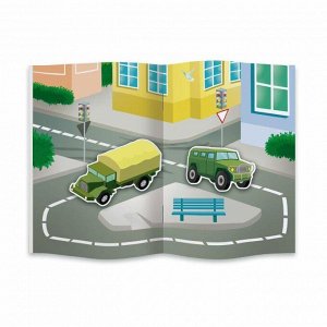 Книжка-картинка с многоразовыми наклейками Транспорт