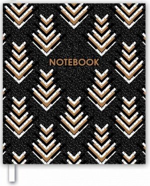 Записная книжка Notebook, количество листов 96, матовая ламинация, печать по фольге