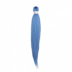 SIM-BRAIDS Канекалон однотонный, гофрированный, 65 см, 90 гр, цвет голубой(#l-blue)