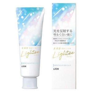 Зубная паста "Lightee" для восстановления белизны и красоты зубной эмали со вкусом мяты и цитруса 100 г (коробка) / 60