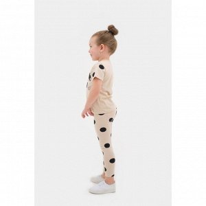 Легинсы для девочки KAFTAN Kitten 30 (98-104 см), бежевые
