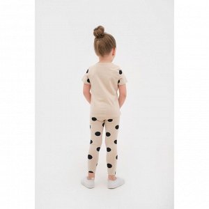 Легинсы для девочки KAFTAN Kitten 30 (98-104 см), бежевые