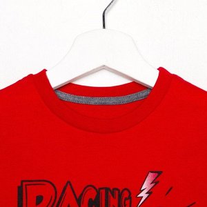 Комплект (футболка+брюки) для мальчика Н2876-7202, цвет серый/красный, рост 98 см (56)