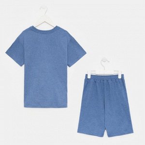 Basia Комплект (футболка/шорты) для мальчика, цвет индиго, рост