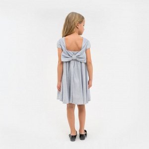 Платье нарядное детское KAFTAN, 30 (98-104 см), серебристый