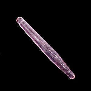 Массажер палочка Розовая из цветного стекла для массажа точек акупунктуры Литотерапия