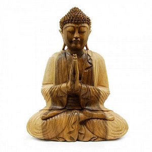 Сувенир из дерева Статуэтка Будда в молитве 50см Суар Budha pray