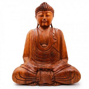 Сувенир из дерева Статуэтка Будда в медитации 50см Суар